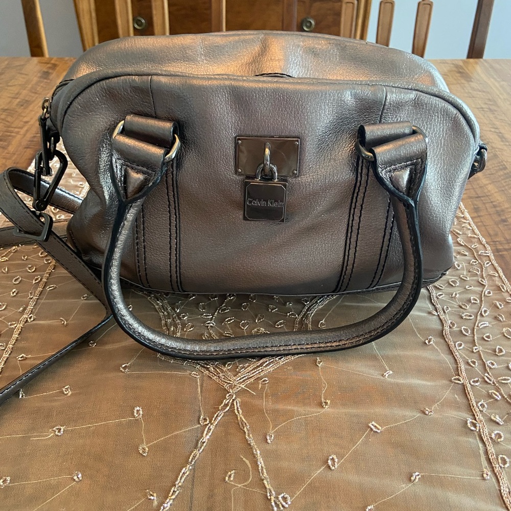Calvin Klein Silver Purse.